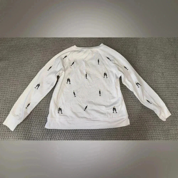 Philosophy Republic White Sweater with Champagne Glass Bubbles Size XS - Picture 5 of 9